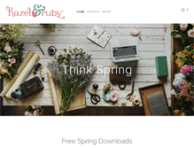 Tablet Screenshot of hazelandruby.com